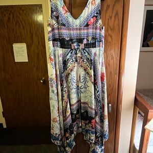 Floral Maxi Dress with Multicolor Patterns